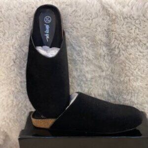 Nasty Gal Faux Suede Open Back Loafers NIB